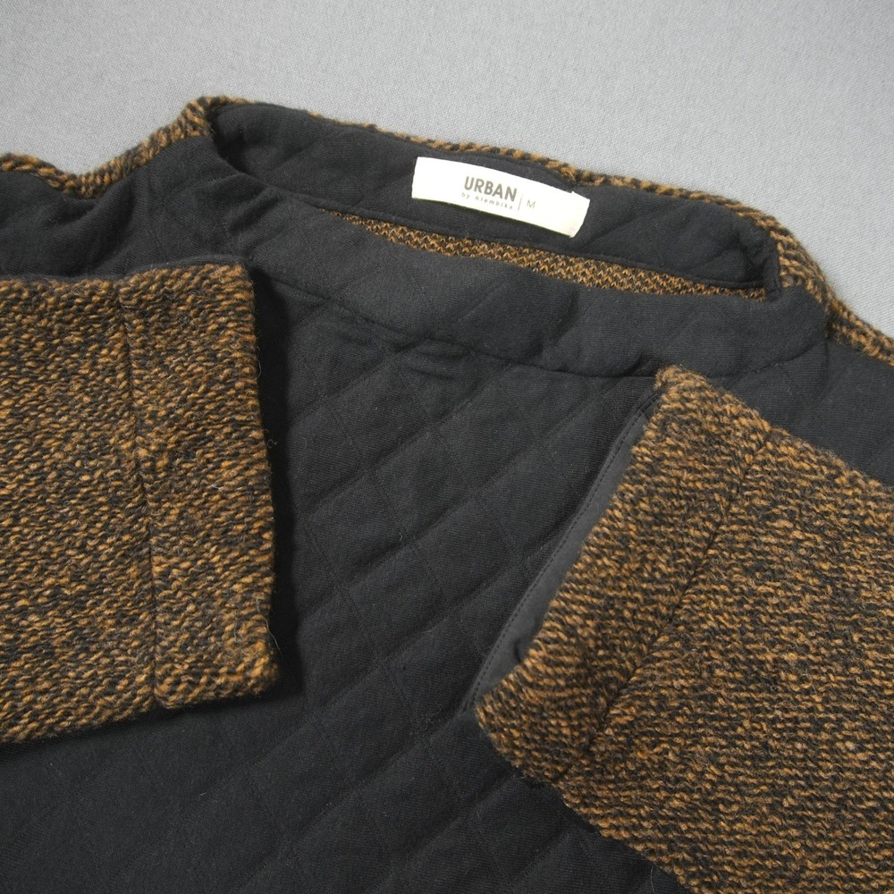 Alembika Urban Quilted Wool Blend Oversized Pocket Women Pullover M Asymmetric
